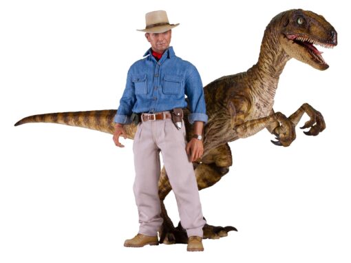 Dr. Alan Grant and Velociraptor 1:6 Scale Figures